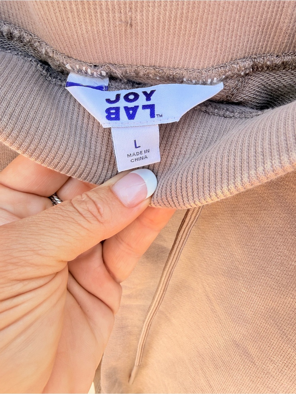 JoyLab Taupe Drawstring Athletic Shorts - Picture 2 of 5